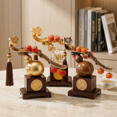 【事柿如意】新中式精品擺飾(附精裝禮盒與提袋)|喬遷誌慶、開業送禮、玄關質感裝飾