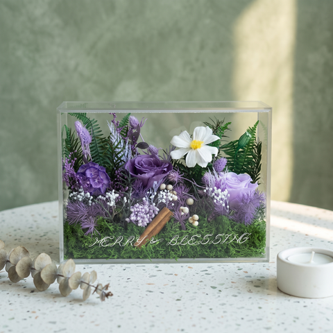 凝時花境 ⟡ 職人手作永生花壓克力禮盒