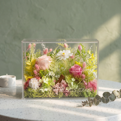 凝時花境 ⟡ 職人手作永生花壓克力禮盒