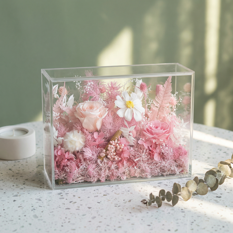 凝時花境 ⟡ 職人手作永生花壓克力禮盒