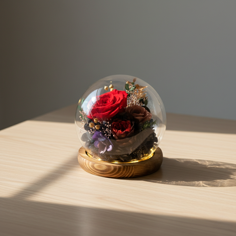 晨光玻璃永生花盅系列