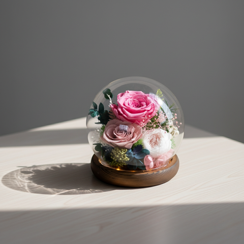 晨光玻璃永生花盅系列