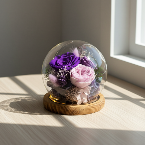 晨光玻璃永生花盅系列