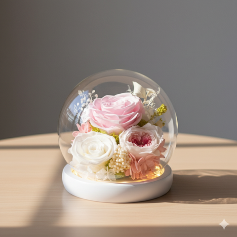 晨光玻璃永生花盅系列