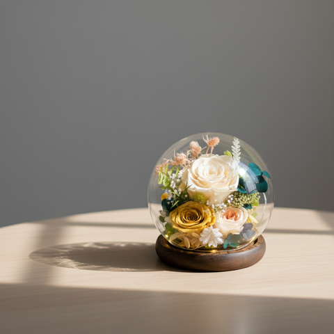 晨光玻璃永生花盅系列